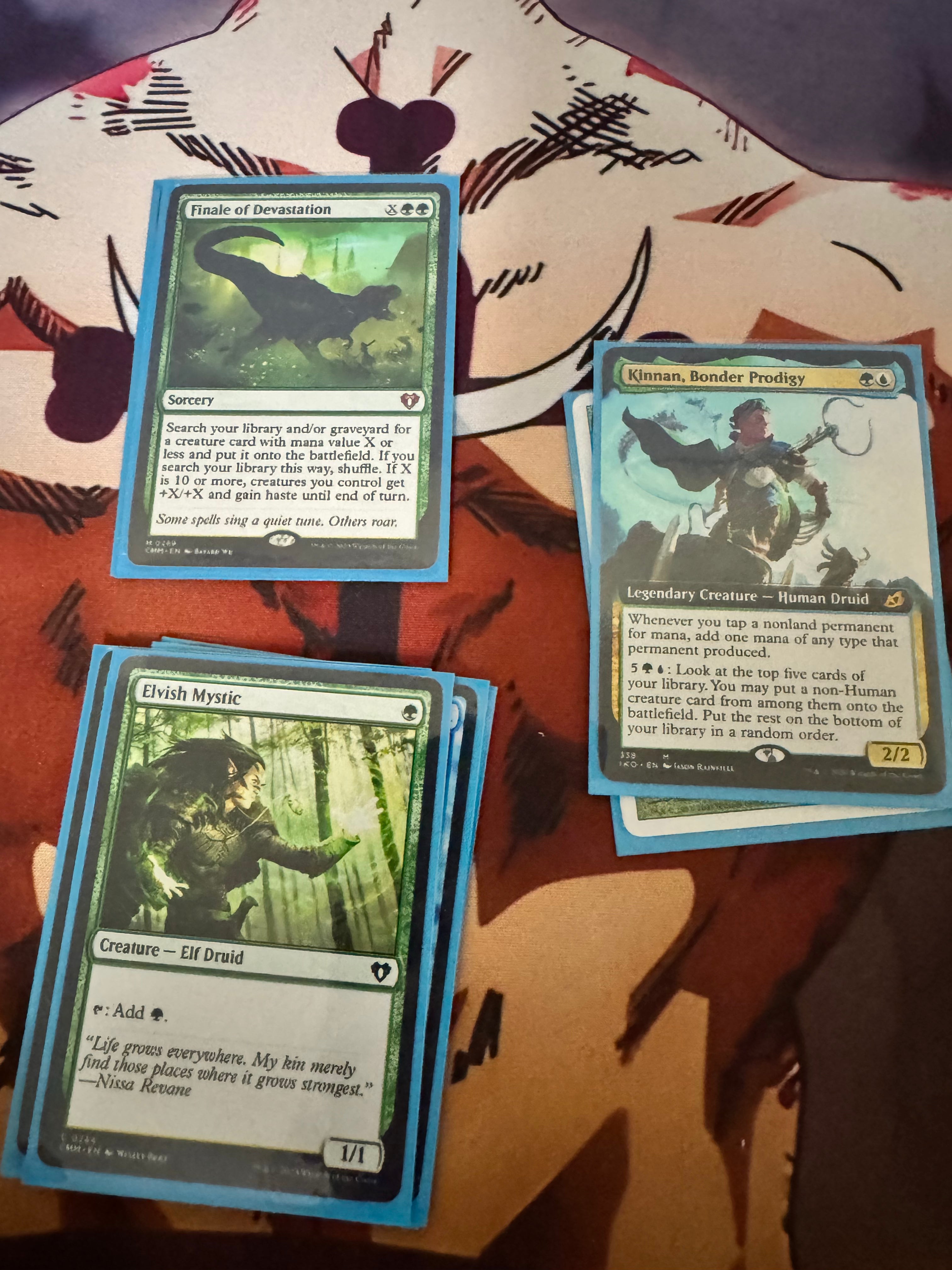 Pre Made Kinnan Cedh Deck with Sleeves